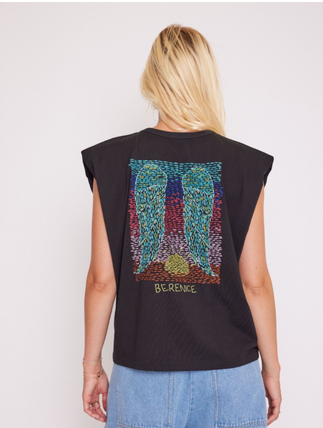 T-shirt aigle broderie Bérénice