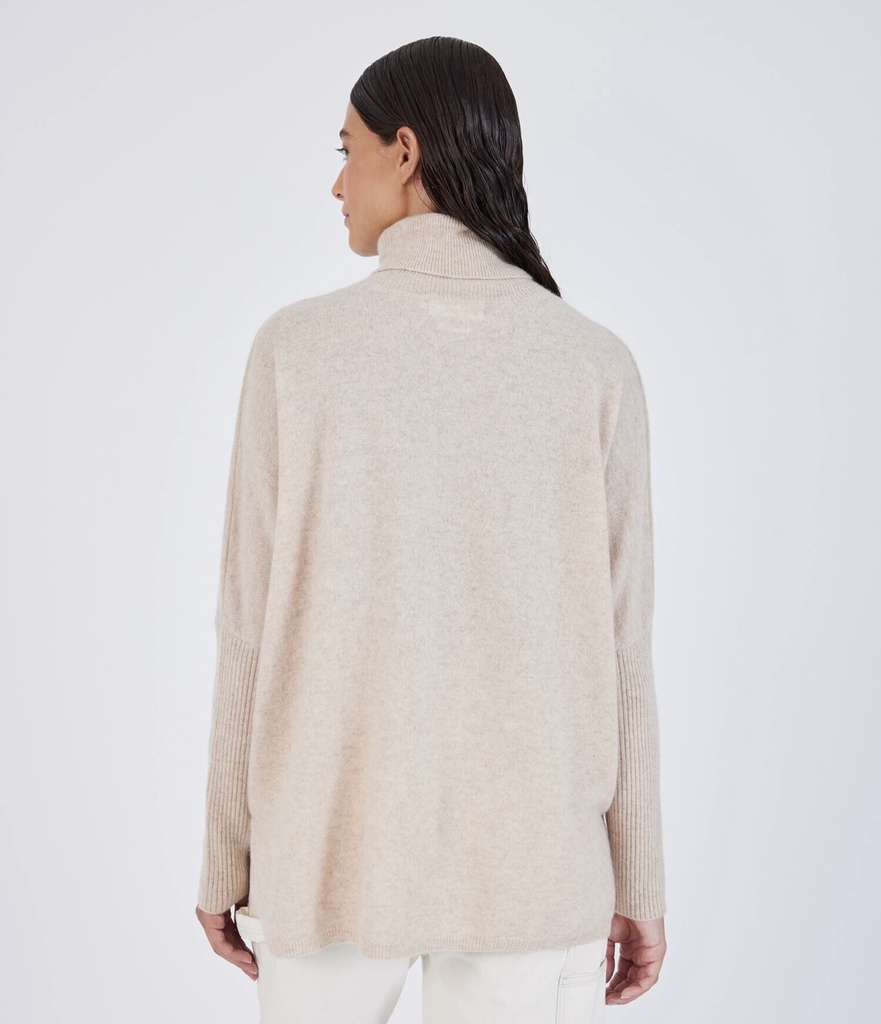 Pull Col roulé Beige Margareth Notshy