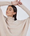 Pull Col roulé Beige Margareth Notshy