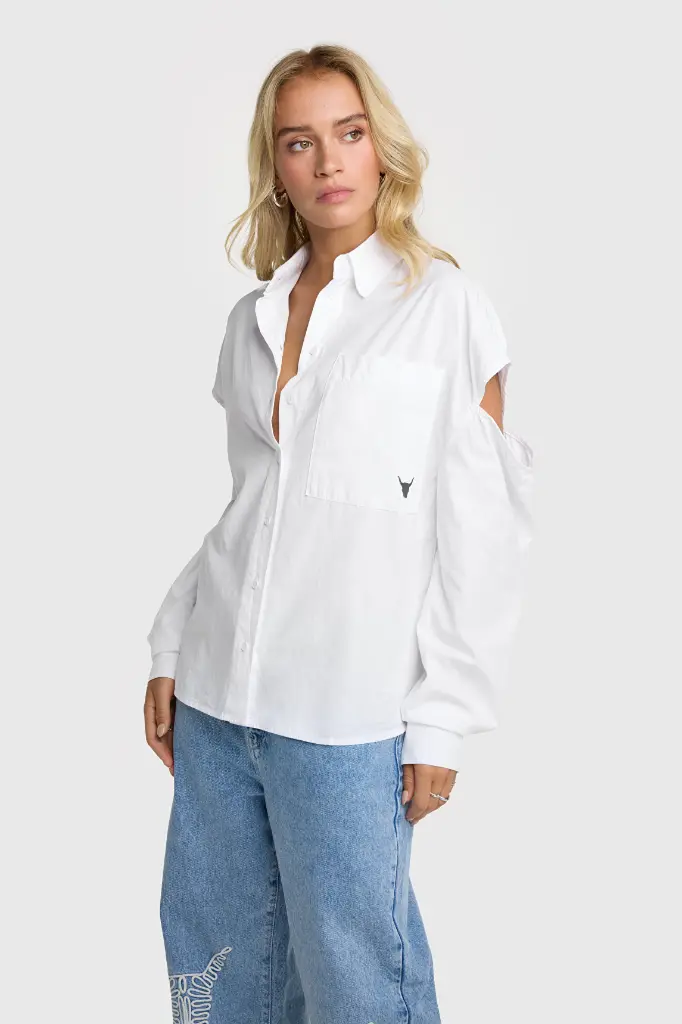 Chemise blanche découpée Alix