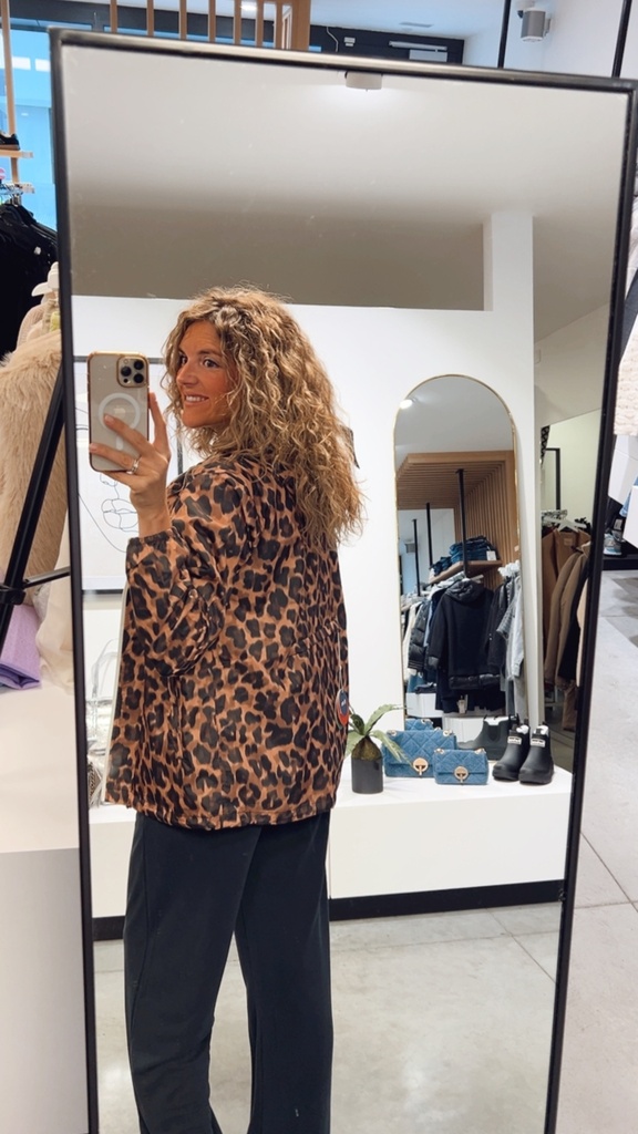 Veste Passy Print Leopard Flotte