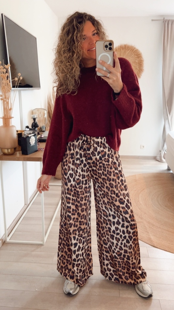 Pull Irène bordeaux