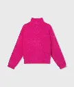 Pull col roulé tricot doux