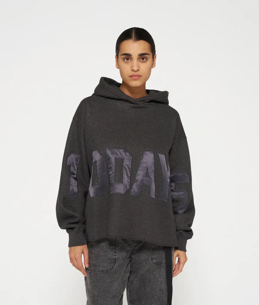 Sweat capuche gris 10 Days 