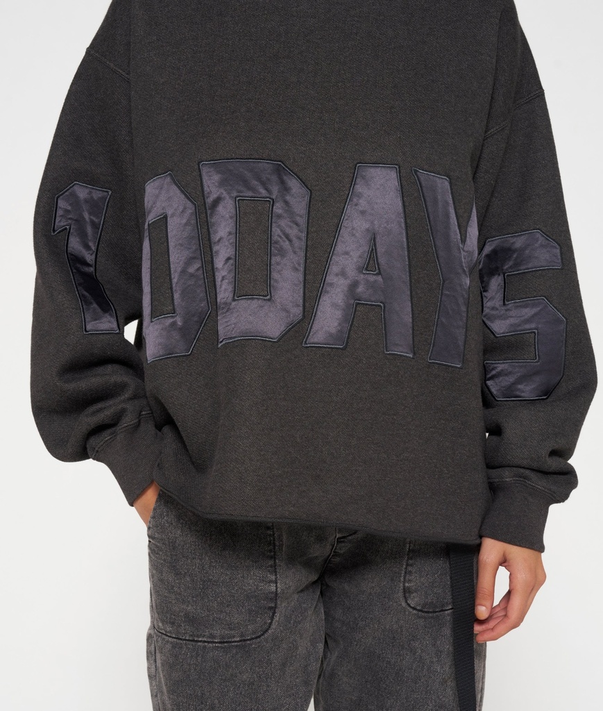 Sweat capuche gris 10 Days 