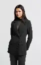 Blazer ajusté avec fermeture asymétrique