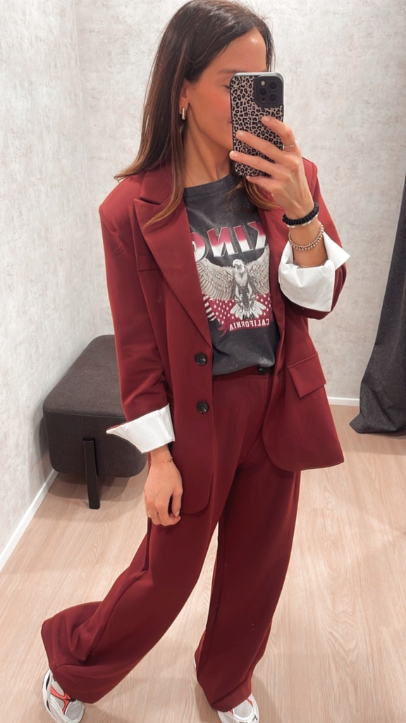 Blazer MOMI bordeau