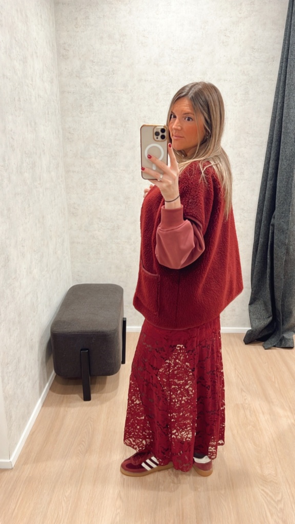 Gilet POP bordeau