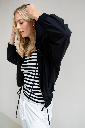 Gilet à capuche noir Penn&Ink