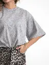 Boxy T-Shirt Tiara gris Les Soeurs