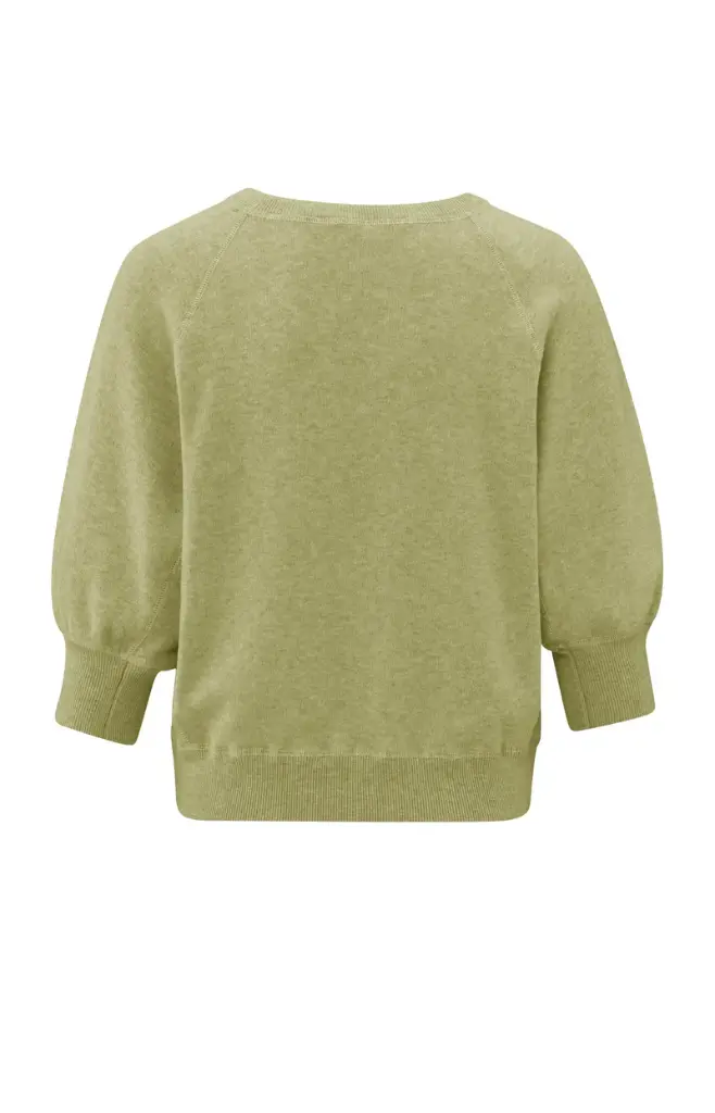 Pull col rond olive YAYA