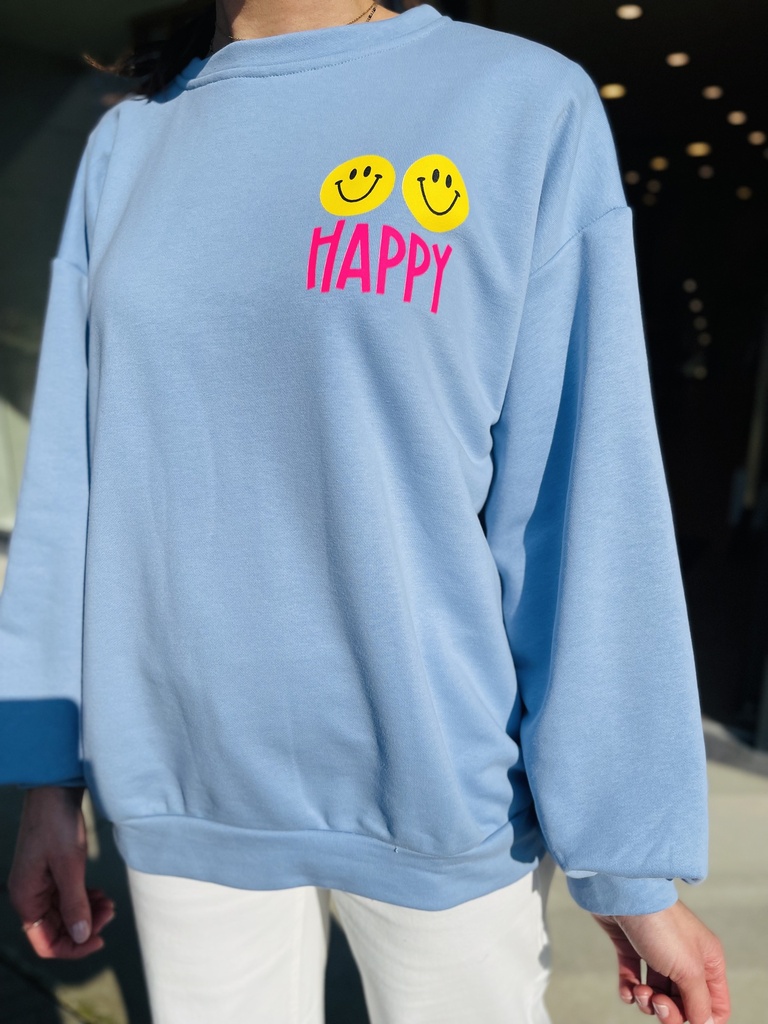 Sweat Happy bleu