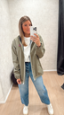 Veste courte kaki Flotte