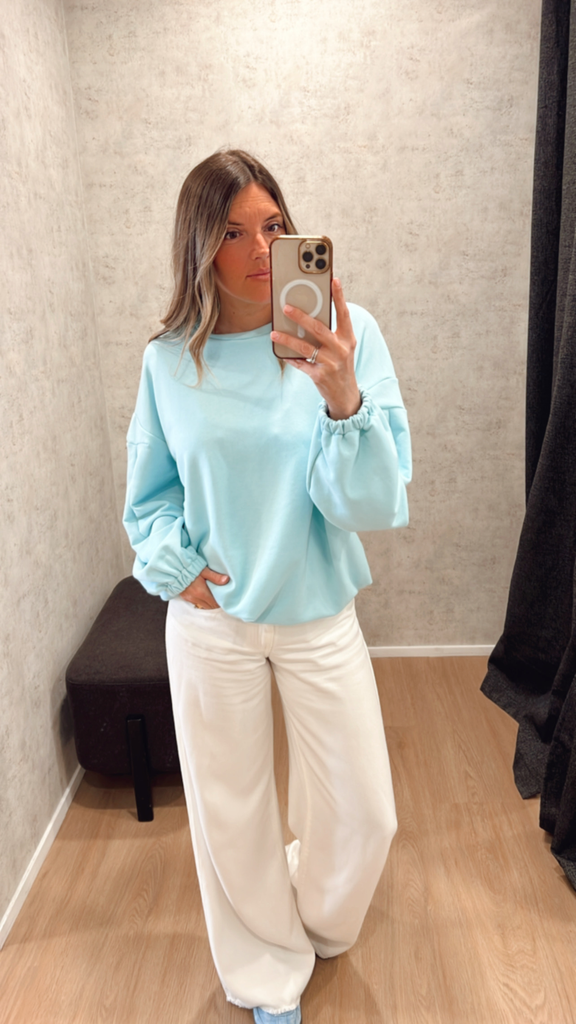 Sweat LIPA bleu ciel