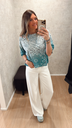 T-shirt Henri Turquoise One Tee
