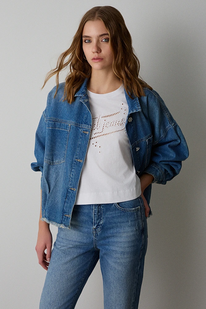 T-shirt with broderie BSB