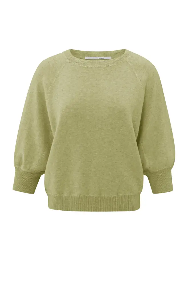 Pull col rond olive YAYA