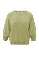 Pull col rond olive YAYA