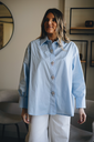 Chemise bleu cristaux