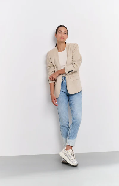 Blazer Suédine beige Yaya