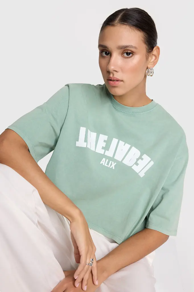 T-shirt soft jade vert d'eau Alix 