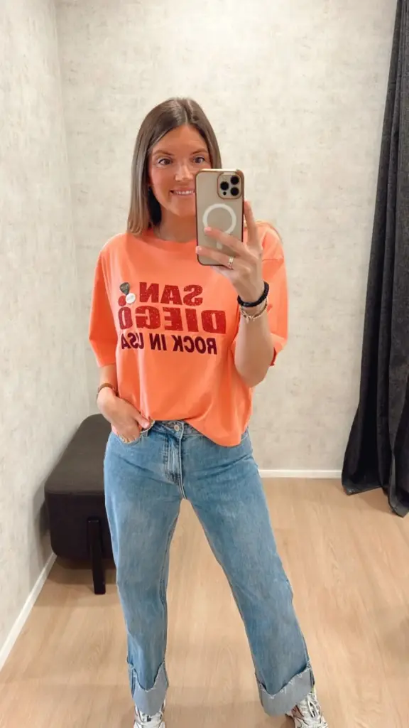 Tshirt CROOPER CITY corail Newtone