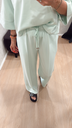 Pant jogger vert d'eau