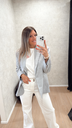 Blazer oversize gris Alix 
