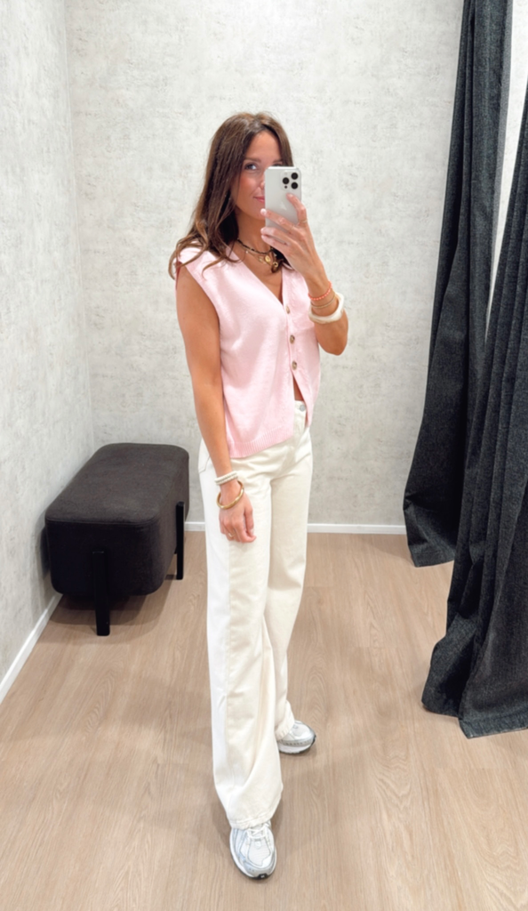 Gilet sans manches LILA rose