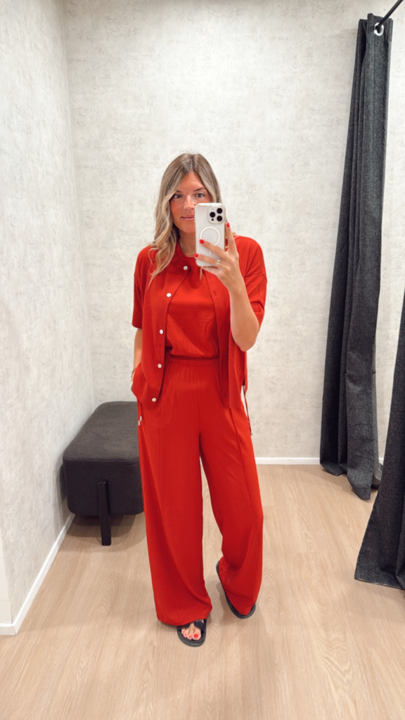 Cardigan Yaya rouge 