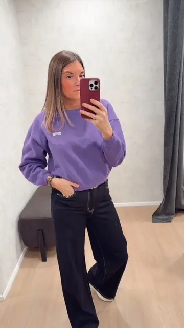 Sweat violet Américan Vintage 