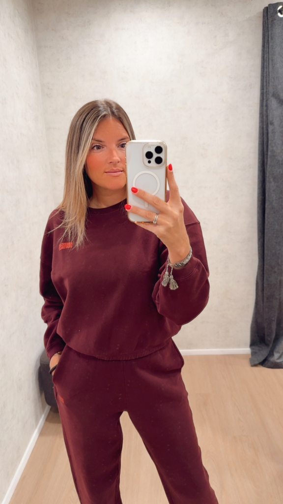 Sweat bordeaux Américan Vintage 