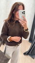 Pull marron LEVETE