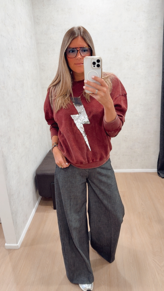 Sweat ONE TEE Angie bordeaux