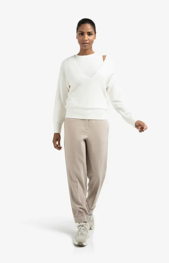 Pull en maille col V Yaya