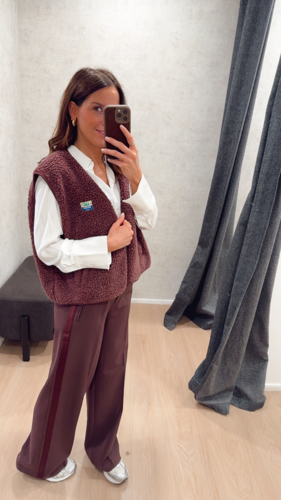 Pantalon bordeaux Yaya