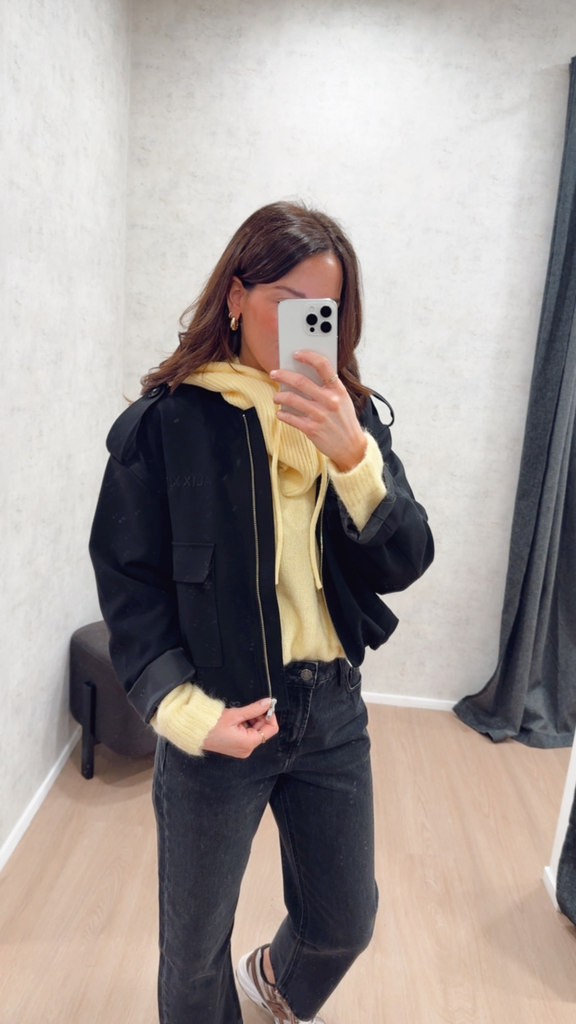 Veste Balloon noir Alix 