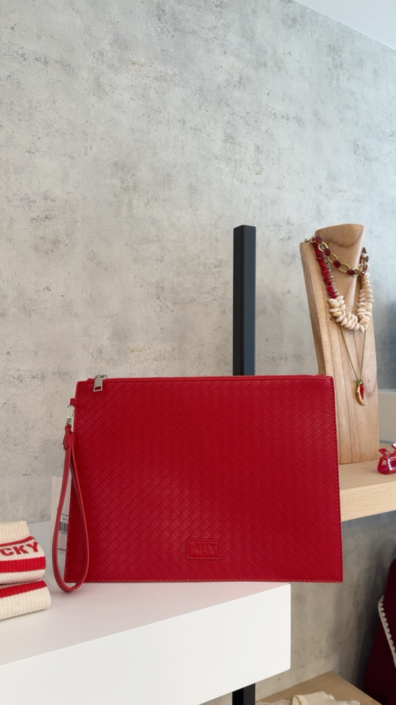 Pochette rouge Alix 