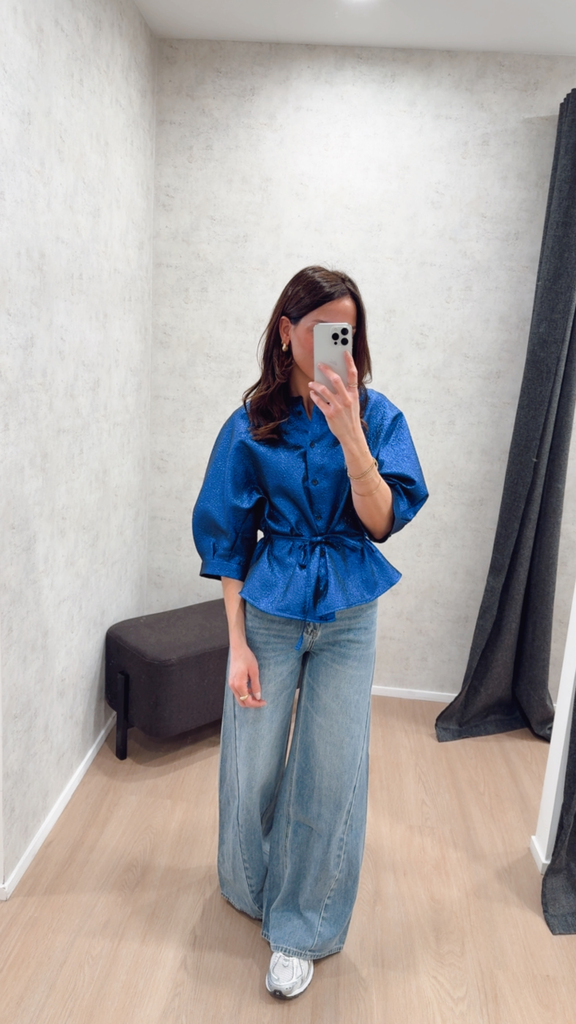 Blouse bleu électrique By Bar