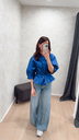 Blouse bleu électrique By Bar