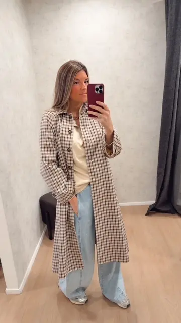 Veste longue imprimé Dixie 