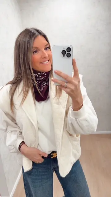 Foulard Toronto bordeaux AOKYANOS