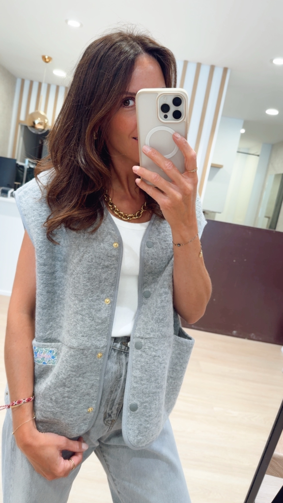 Gilet Gaelle gris DPH