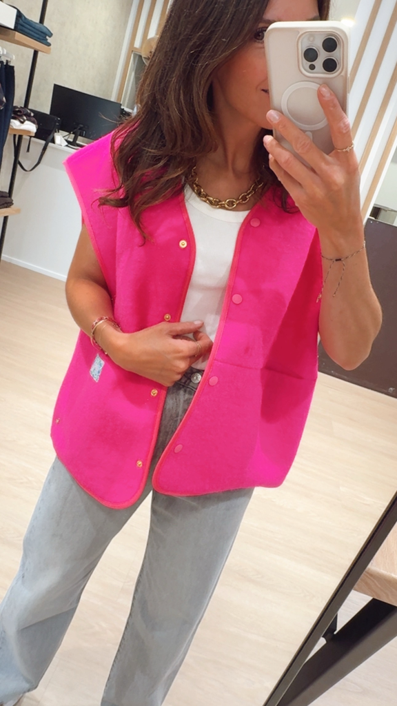 Gilet Gaelle rose DPH