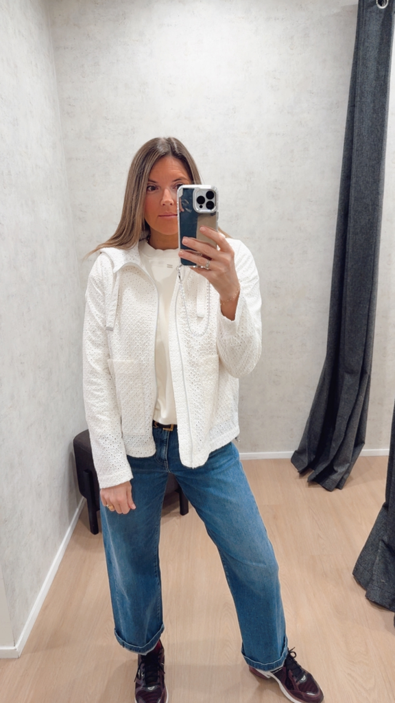 Veste dentelle blanche Colmar