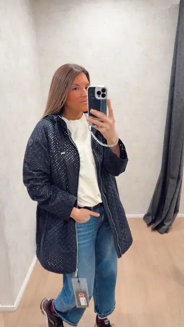 Veste dentelle marine Colmar