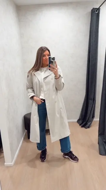 Veste longue crème Colmar