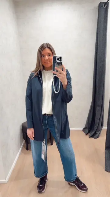 Veste marine longue Colmar