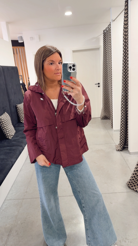 Veste Sophie satin Mauve K-way (M)