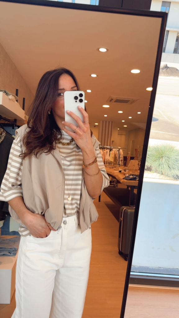 Veste beige balloon Aimée the Label